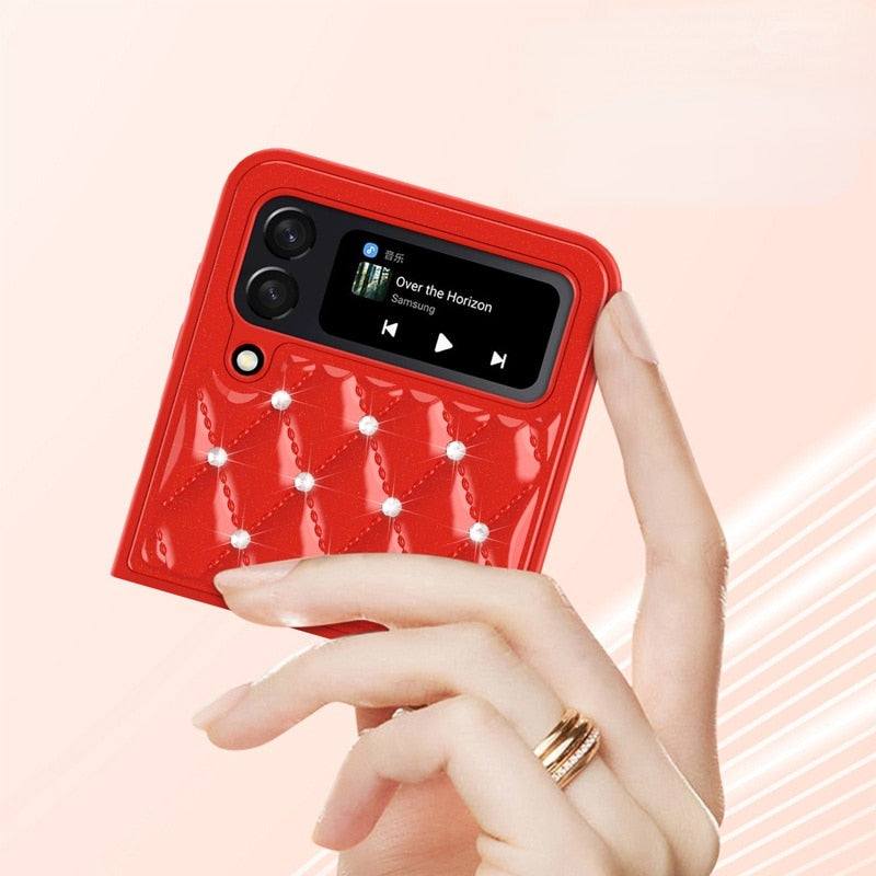 Rhomboid Pattern Case For Samsung Z Flip 3 - Premium Mobile Phone Cases from Dressmycell.com - Just $20.00! Shop now at Dressmycell.com Rhomboid Pattern Case For Samsung Z Flip 3 - Premium Mobile Phone Cases from Dressmycell.com - Just $20.00! Shop now at Dressmycell.com